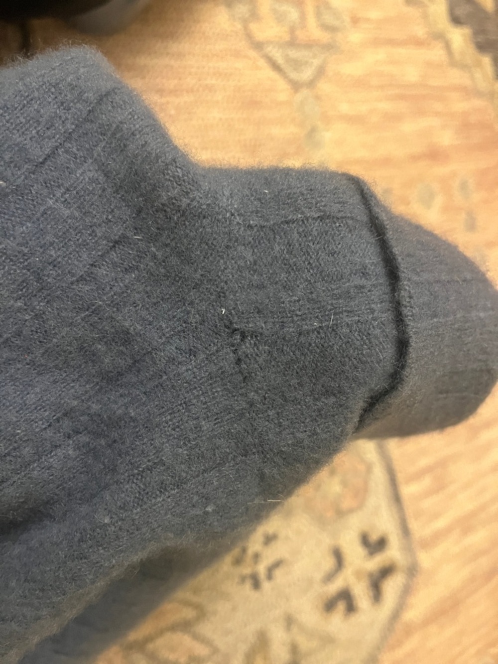 NAADAM Lavender/ light blue cashmere turtleneck sweater - Picture 5 of 7